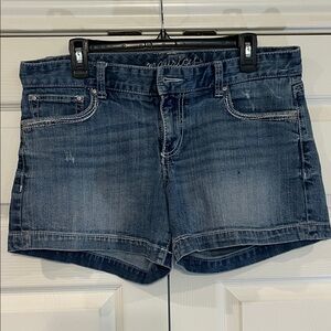 Maurices Dark Blue Jean Shorts